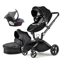 HKM-940051 3 in 1 Compact Baby Stroller with PU Zipper and Aluminium Alloy Frame - Versatile Travel System
