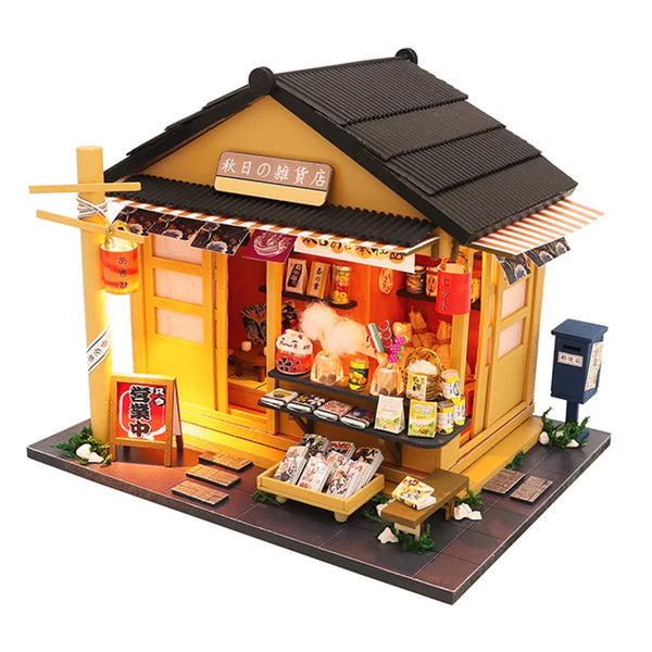 HKM-940115 3D Wooden Dollhouse Puzzle DIY Handmade Educational Toy for Kids Age 6+