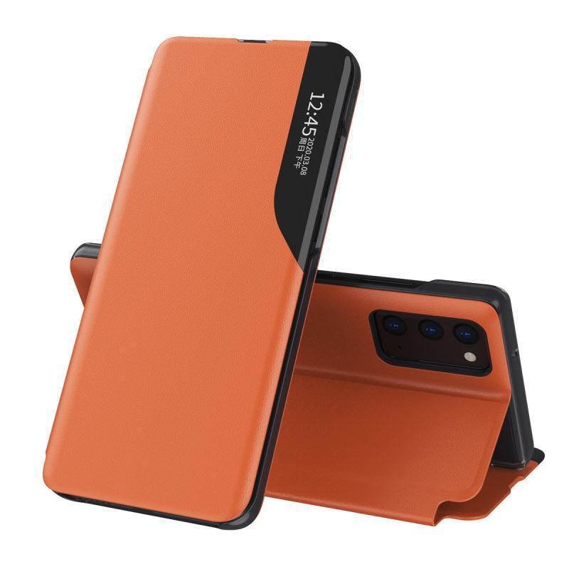 HKM-940115 Half-Window Leather Flip Cover for Mobile Phones - Stylish Color Options