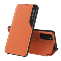 HKM-940115 Half-Window Leather Flip Cover for Mobile Phones - Stylish Color Options