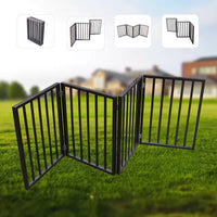 HKM-9401277 Folding Pet Gate for Doorways and Stairs - Lightweight and Stylish Barrier