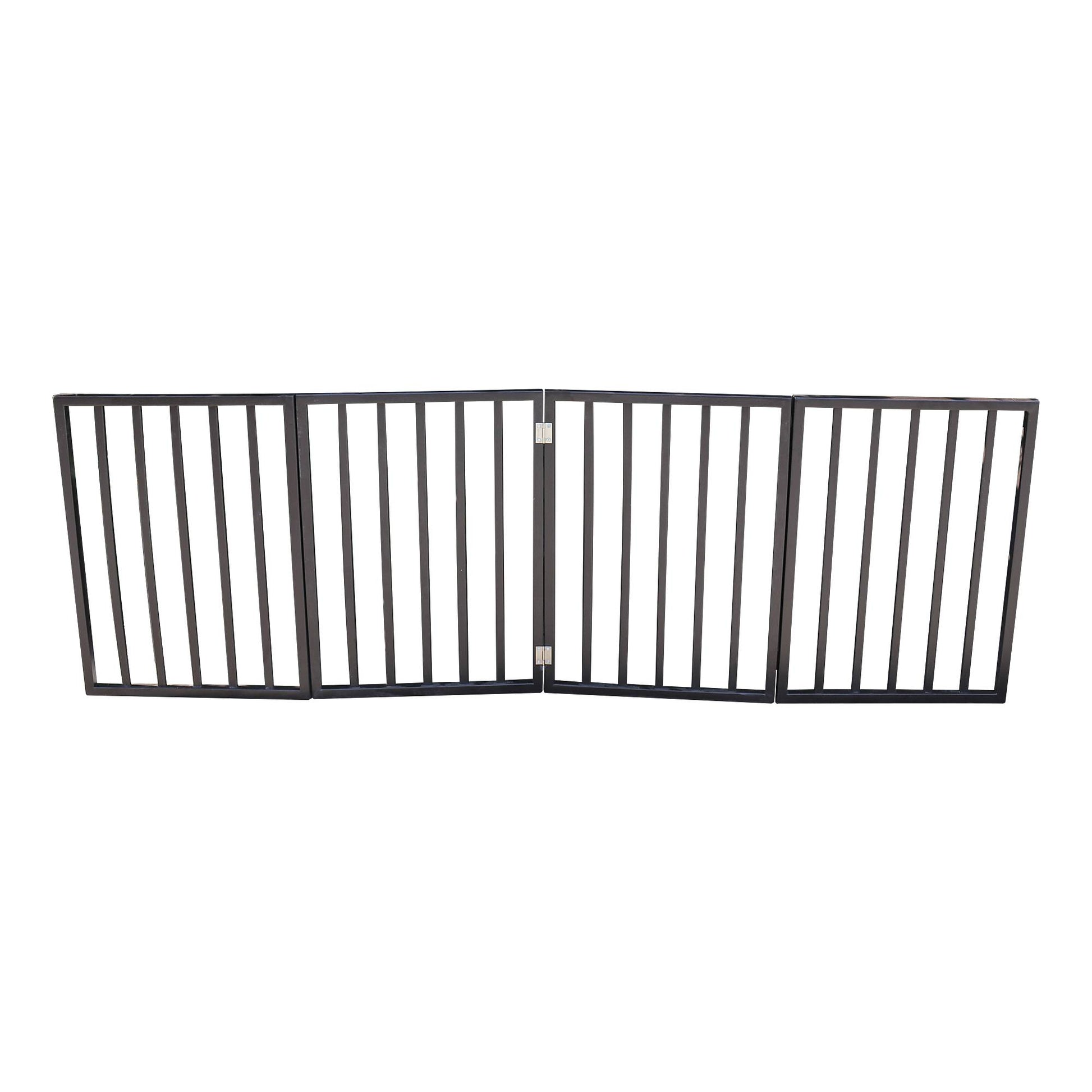 HKM-9401277 Folding Pet Gate for Doorways and Stairs - Lightweight and Stylish Barrier