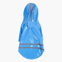 HKM-9402045 Reflective Hooded Raincoat for Pets - PU Material, Casual Style, Available in Multiple Colors