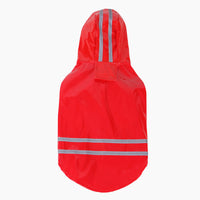 HKM-9402045 Reflective Hooded Raincoat for Pets - PU Material, Casual Style, Available in Multiple Colors