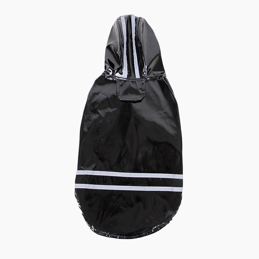 HKM-9402045 Reflective Hooded Raincoat for Pets - PU Material, Casual Style, Available in Multiple Colors