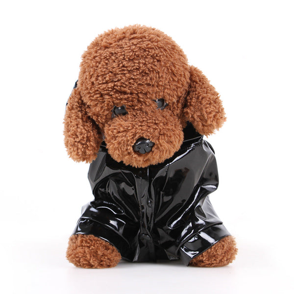 HKM-9402045 Reflective Hooded Raincoat for Pets - PU Material, Casual Style, Available in Multiple Colors