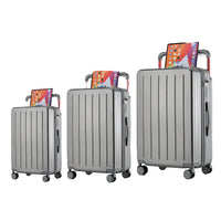 HKM-940243 Expandable Cabin Suitcase with Wheels and Laptop Stand for Travel