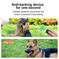 HKM-9402941 Portable Anti-Barking Dog Repellent with LED Flashlight and USB Rechargeable Design