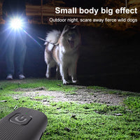 HKM-9402941 Portable Anti-Barking Dog Repellent with LED Flashlight and USB Rechargeable Design