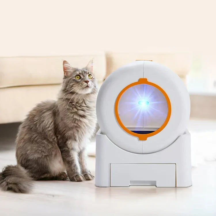 HKM-940307 Self-Cleaning Smart Cat Litter Box with Easy Clean Feature and Odor Control