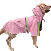 HKM-9403837 Waterproof Dog Raincoat with Reflective Cape for Large Breeds - Available in Multiple Sizes
