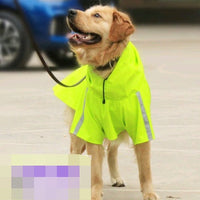 HKM-9403837 Waterproof Dog Raincoat with Reflective Cape for Large Breeds - Available in Multiple Sizes