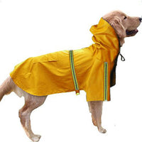 HKM-9403837 Waterproof Dog Raincoat with Reflective Cape for Large Breeds - Available in Multiple Sizes