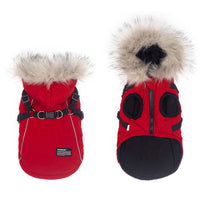 HKM-9404093 Cozy Cotton Coat for Pets - Adjustable Winter Apparel for Small Dogs
