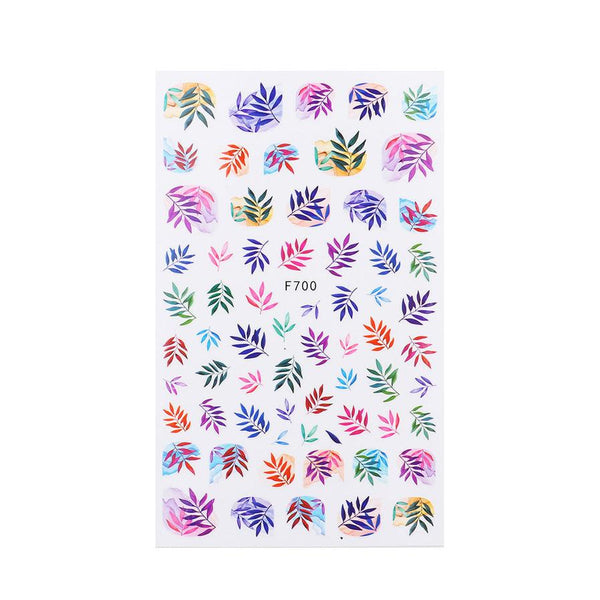 HKM-940499 Floral Nail Stickers Collection - Assorted Designs for Creative Nail Art