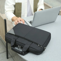 HKM-940563 Large Capacity Portable Laptop Tote Bag for 14-15.6 Inch Laptops - Black Laptop Case
