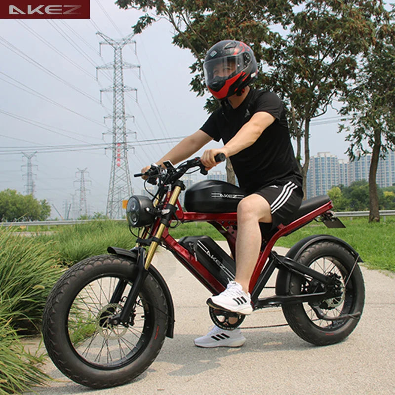 HKM-940563 Powerful 1500W Electric Bicycle with 7-Speed Gears and 20-Inch Fat Tires, Max Speed 50 km/h