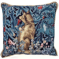 HKM-940563 Woven Jacquard Flower Cushion Cover, European Classical Style Pillow for Home Decor