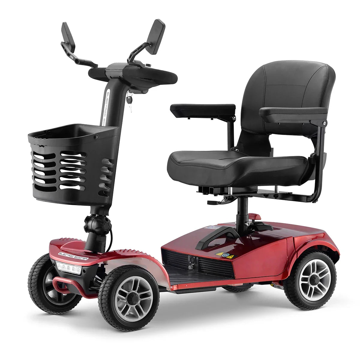 HKM-940883 Durable 4-Wheel Electric Mobility Scooter with 350W Motor, 20KM Range, Foldable Design for Seniors