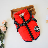 HKM-9409853 Winter Hooded Coat Jacket for Small Dogs – Waterproof, Reflective Design, Adjustable Fit