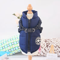 HKM-9409853 Winter Hooded Coat Jacket for Small Dogs – Waterproof, Reflective Design, Adjustable Fit