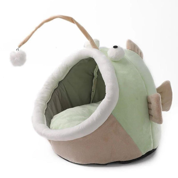 HKM-941011 Cozy Multifunctional Cat Nest with Deerskin Velvet for Small Dogs and Multiple Cats