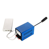 HKM-941075 Hand Crank Generator with USB Charging - 20W Power, Metal Design, Compact & Portable