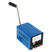HKM-941075 Hand Crank Generator with USB Charging - 20W Power, Metal Design, Compact & Portable