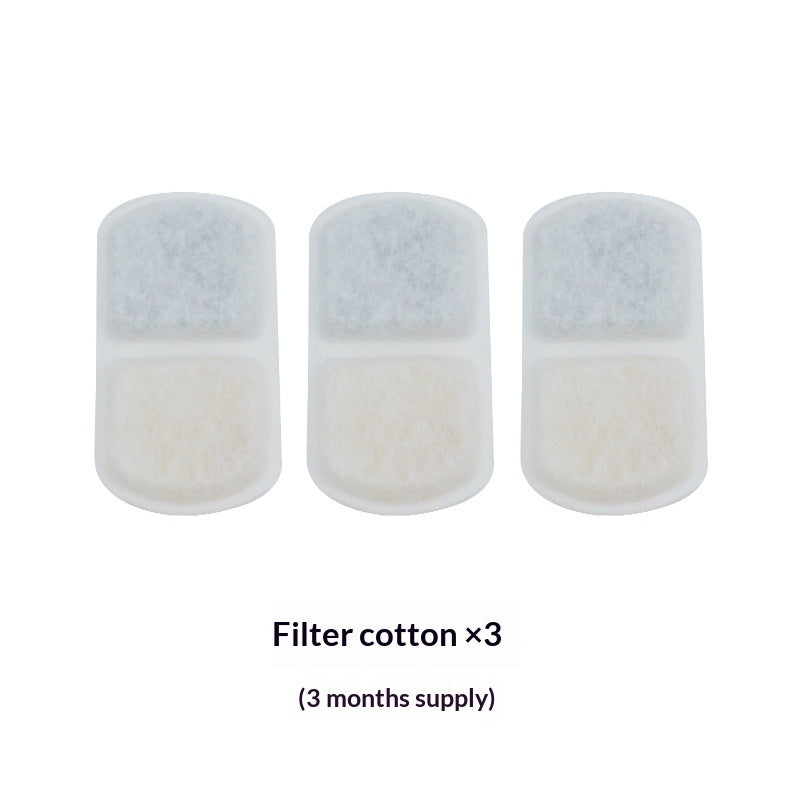 HKM-9411261 Cat Automatic Circulating Water Fountain Filter Cotton Pads - 1/3/6/12 Month Supplies