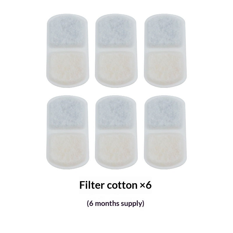 HKM-9411261 Cat Automatic Circulating Water Fountain Filter Cotton Pads - 1/3/6/12 Month Supplies