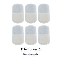 HKM-9411261 Cat Automatic Circulating Water Fountain Filter Cotton Pads - 1/3/6/12 Month Supplies
