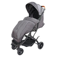 HKM-941203 Compact Lightweight Baby Stroller with Carbon Steel Frame, One-Hand Foldable Design for Travel