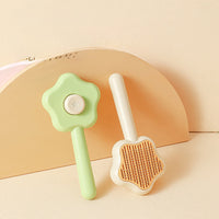 HKM-9412669 Self-Cleaning Cat Comb with Stainless Steel Needles - Pet Grooming Tool (20*9.5*2.5cm, 300g)