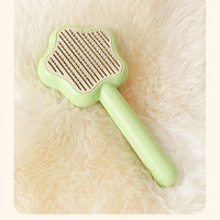 HKM-9412669 Self-Cleaning Cat Comb with Stainless Steel Needles - Pet Grooming Tool (20*9.5*2.5cm, 300g)