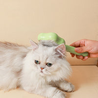 HKM-9412669 Self-Cleaning Cat Comb with Stainless Steel Needles - Pet Grooming Tool (20*9.5*2.5cm, 300g)