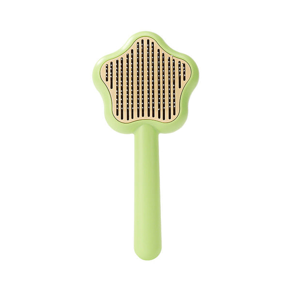 HKM-9412669 Self-Cleaning Cat Comb with Stainless Steel Needles - Pet Grooming Tool (20*9.5*2.5cm, 300g)