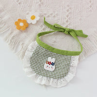 HKM-9412797 Adorable Cartoon Bunny Bib for Pets, Cotton Saliva Towel in Four Colors