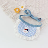 HKM-9412797 Adorable Cartoon Bunny Bib for Pets, Cotton Saliva Towel in Four Colors