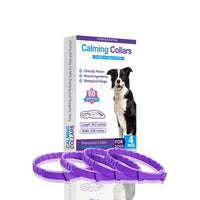 HKM-9413181 4-Pack Monochrome Dog Anxiety Relief Soothing Collars - TPR Material, Chinese Style