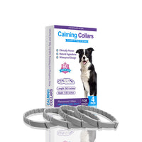 HKM-9413181 4-Pack Monochrome Dog Anxiety Relief Soothing Collars - TPR Material, Chinese Style