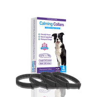 HKM-9413181 4-Pack Monochrome Dog Anxiety Relief Soothing Collars - TPR Material, Chinese Style