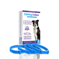 HKM-9413181 4-Pack Monochrome Dog Anxiety Relief Soothing Collars - TPR Material, Chinese Style