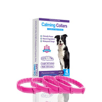 HKM-9413181 4-Pack Monochrome Dog Anxiety Relief Soothing Collars - TPR Material, Chinese Style