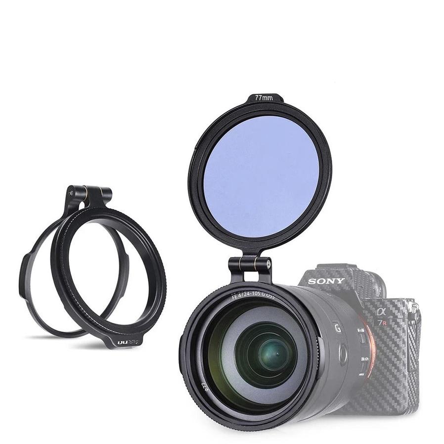 HKM-941395 Quick Switch Filter Adapter Ring for Most Camera Lenses - Rotatable Aluminum Design, Compatible 49mm to 82mm