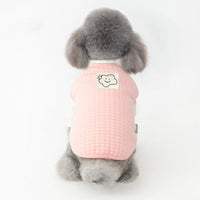 HKM-9415741 Warm Velvet Vest for Puppies in Dark Apricot and Pink - Soft Leather Material, Multiple Sizes Available