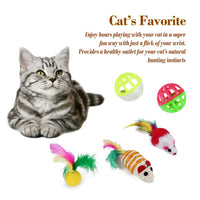 HKM-9415997 Cat Play Stick for Training and Comfort - Cotton Rope Toy Set (21 Pieces, 35x35x8cm)