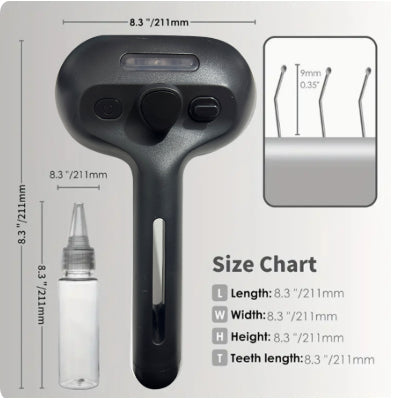 HKM-9416765 Self-Cleaning Pet Comb with Built-in Mist Humidifier for Grooming Long-Coated Dogs