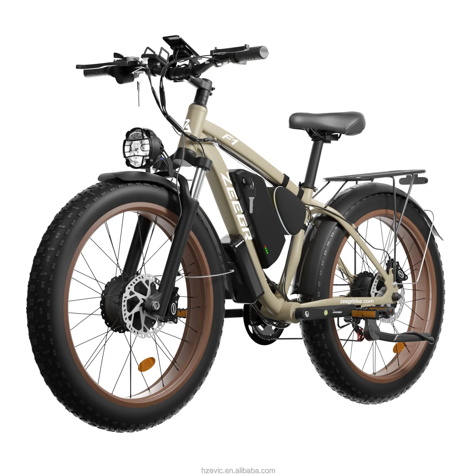 HKM-941715 48V 2000W Electric Mountain Bike with 26-Inch Wheels, 7-Speed Gears, and Hydraulic Disc Brakes