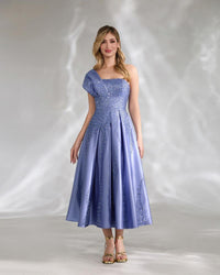 HKM-941715 Elegant Women's Evening Gown in Blue, Model EZ25140