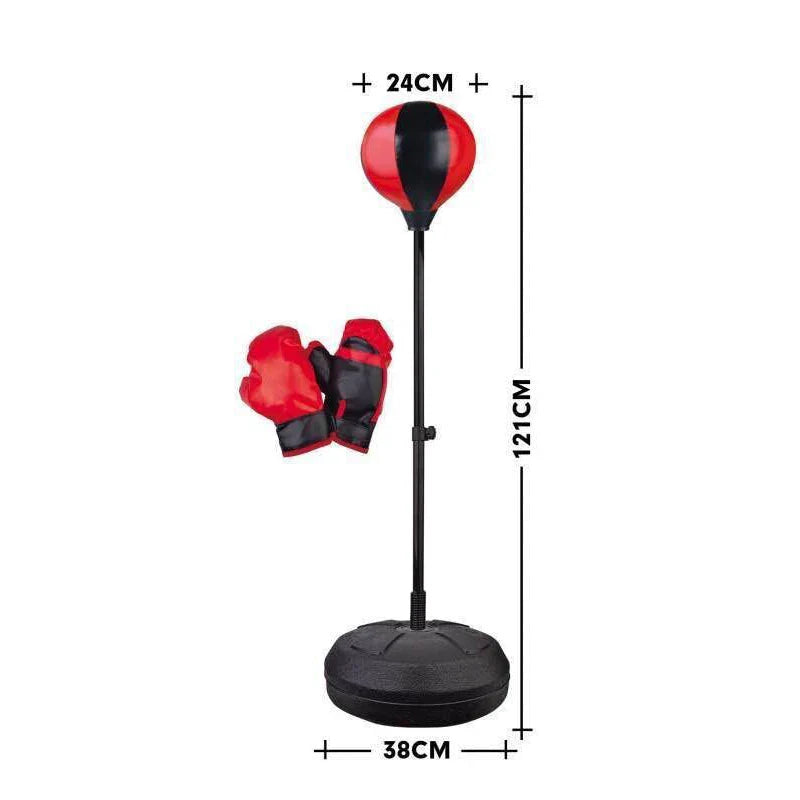HKM-941971 121cm Height Kids Boxing Punching Speed Ball Set for Active Play